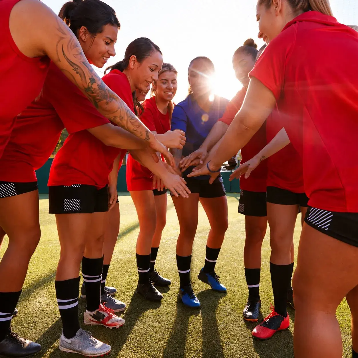 Women's sports team, travelling with The Kings Ferry Coaches